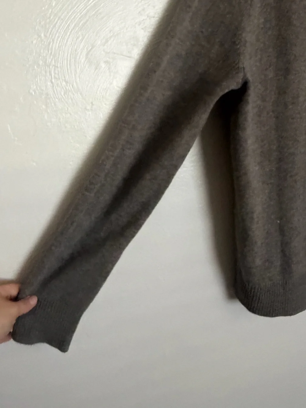 J. Crew Men's Turtleneck Sweater in Taupe, 100% wool